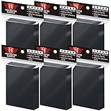 600 Pcs Black Card Sleeves Toploaders for Trading Cards, Soft Penny Card Sleeves Card Protectors Pla