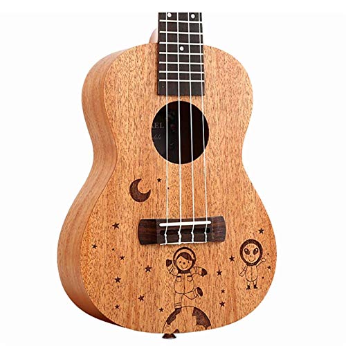 Ukuleles Electric with 3 Band EQ Pick Up with All Included Musical Instrument 23 inch Ukulele Small Guitar Instrument Sapele Panel Starry Style - Les Beatles, Paul McCartney, John Lennon, RIngo Starr, George Harrison Ukuleles Electric with 3 Band EQ Pick Up with All Included Musical Instrument 23 inch Ukulele Small Guitar Instrument Sapele Panel Starry Style – Image 5