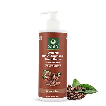 Organic Harvest Coffee Conditioner for Hair Fall Control & Hair Growth, Coffee to Gain Strength in Hair - 500ml