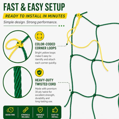 Image of Plant net for Climbing Plants | Heavy Duty Garden Trellis Net for Creeper Plants, Vegetables & Flowering Vines(3x6 feet)