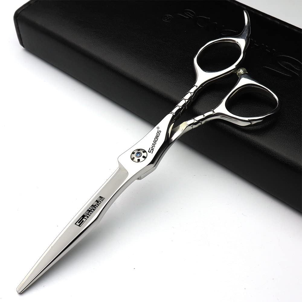 Axemoore 6-Inch Flat Shear-A Japan 440C 5.5/6 Inch Hair Profession Stylist Bearing Scissors Hair Salon Studio Professional Modeling Tools Cutting Scissors + Thinning Scissors (6-Inch Flat Shear-A)