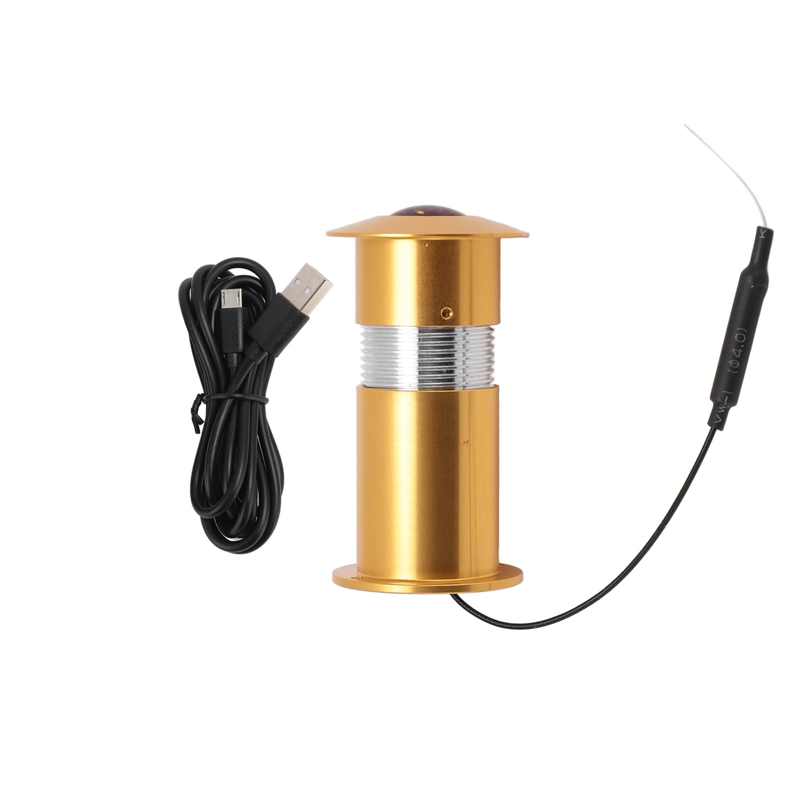 Spioncino per Porta, 1080p Wifi Infrarossi Visione Notturna Porta Spioncino Fotocamera 170° Grandangolo Porta Occhio Foro Fotocamera Con Conversazione a 2 Vie per (D'oro)