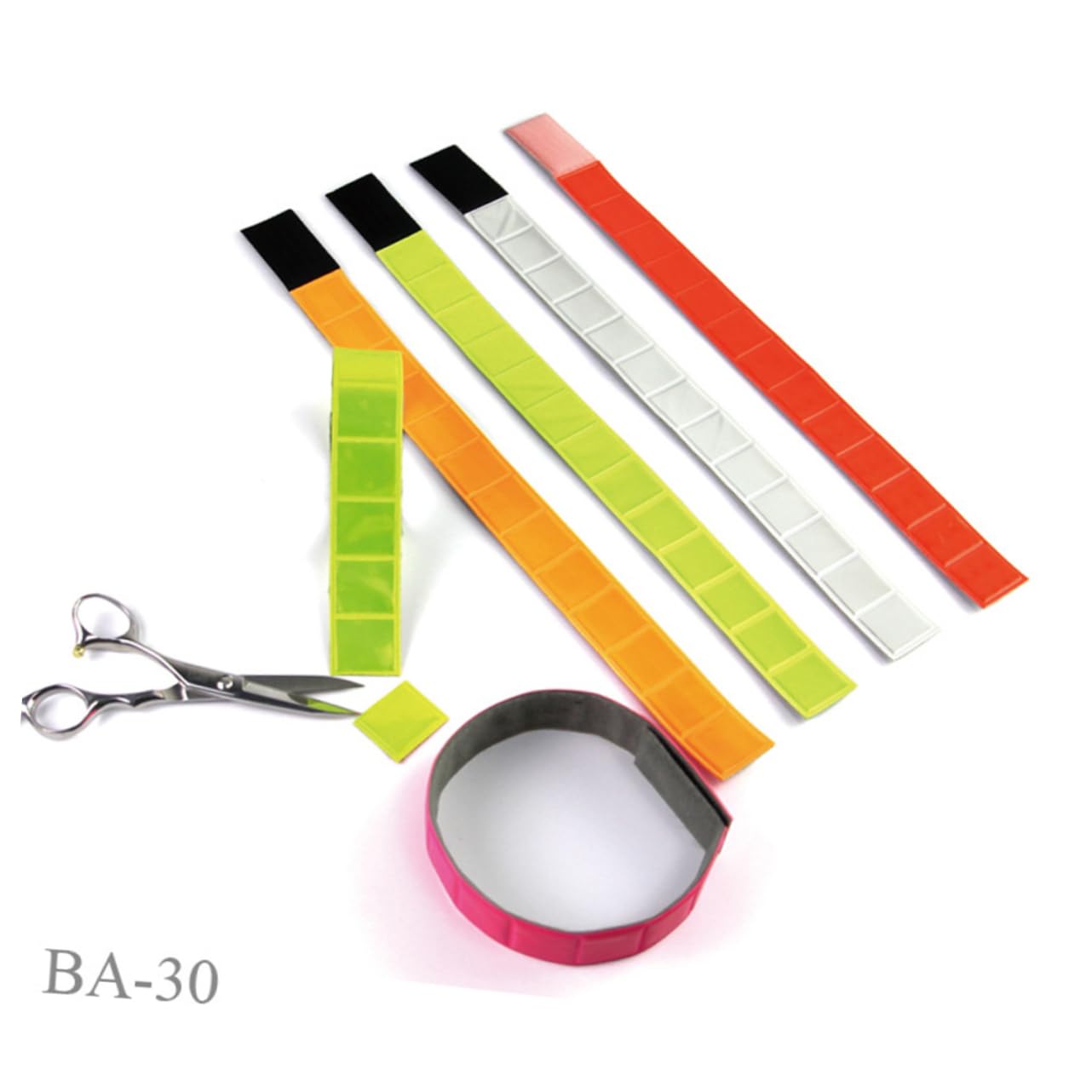 Kisangel Cinturino da Polso Riflettente Riflettori Braccialetti Uomini Coperture Bracciale da Passeggio Notturno Gruppo Musicale Fascia da Braccio Ingranaggio Riflessivo Gamba