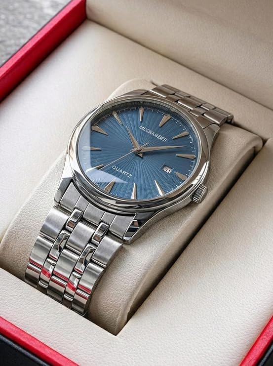 Image of Mister Empire Affordable Men's Wrist Watch Under 499 | Men Watch | Classic Round Dial | Quartz Movement | Stainless Steel Belt | Lightweight & Durable Design | Analog Display | Adjustable Lock |Trendy Party & Office Wear
