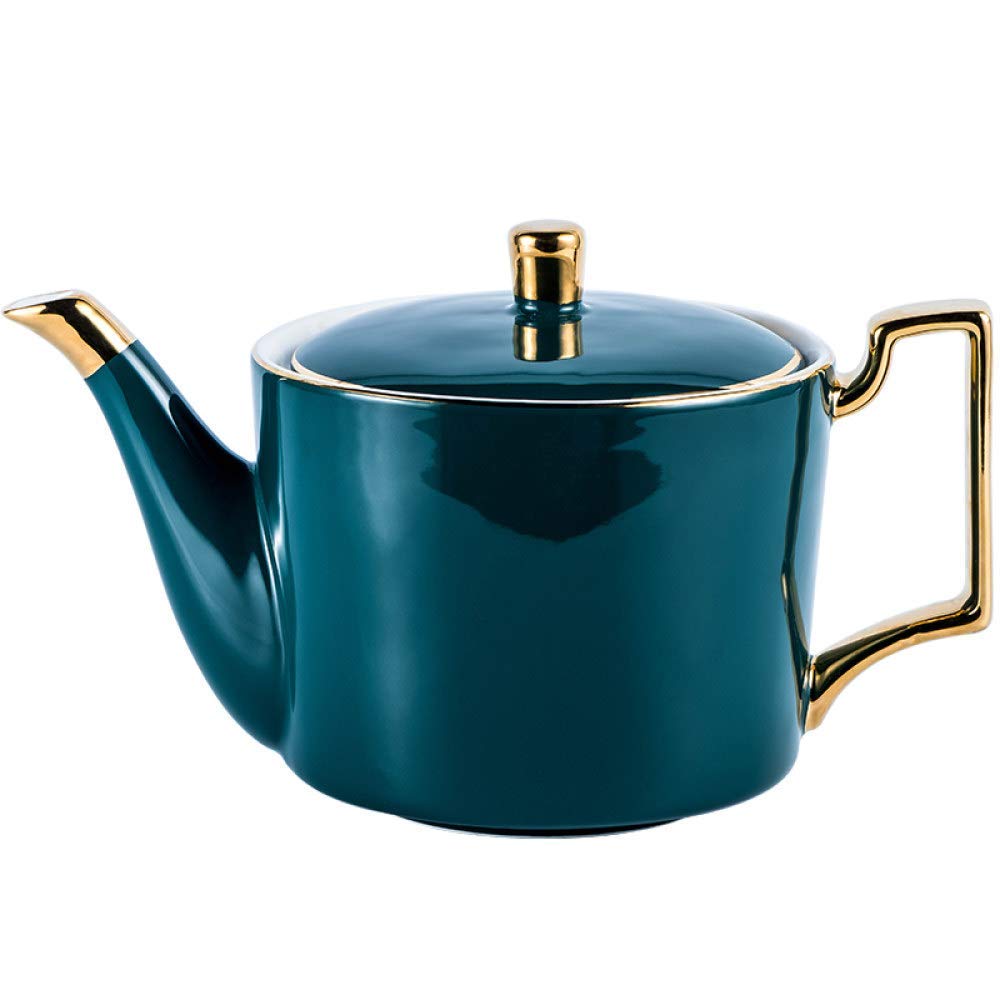 Dzbanek do mokki, zielona glazura dzbanek do kawy ceramiczny czajniczek Drinkware królewskie wesele narzędzia zestaw garnków do herbaty zastawa stołowa prezenty, dzbanek do herbaty Present