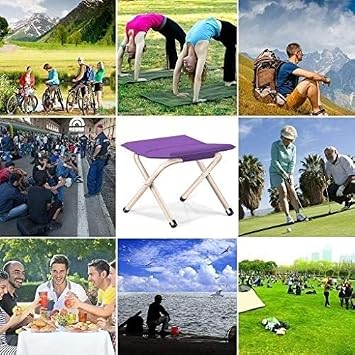 Camping Chair, Beach Chair Folding Purple Folding Chair, Portable Folding Camping Chair, Lightweight Compact Outdoor Camping Chair, Comfortable and Durable Folding Chair
