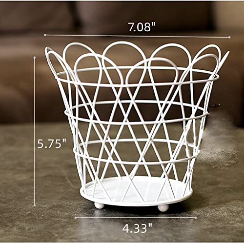 image for XZJMY Fruit Basket,Iron Flower Basket,Fruit Vegetables Stand Serving B