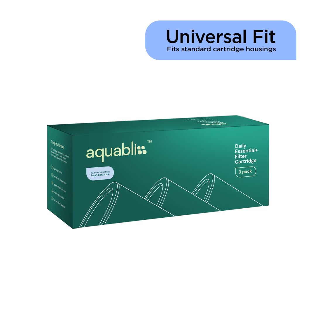 AquaBliss Cartucho de filtro de ducha multietapa de repuesto – Filtro de ducha universal de alto rendimiento más duradero que bloquea el cloro y las toxinas en SF220 (SFC220) (paquete de 3)