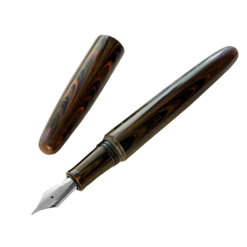 Amazon | WANCHER 夢万年筆 DREAM PEN 誠エボナイト マーブルブラウン  