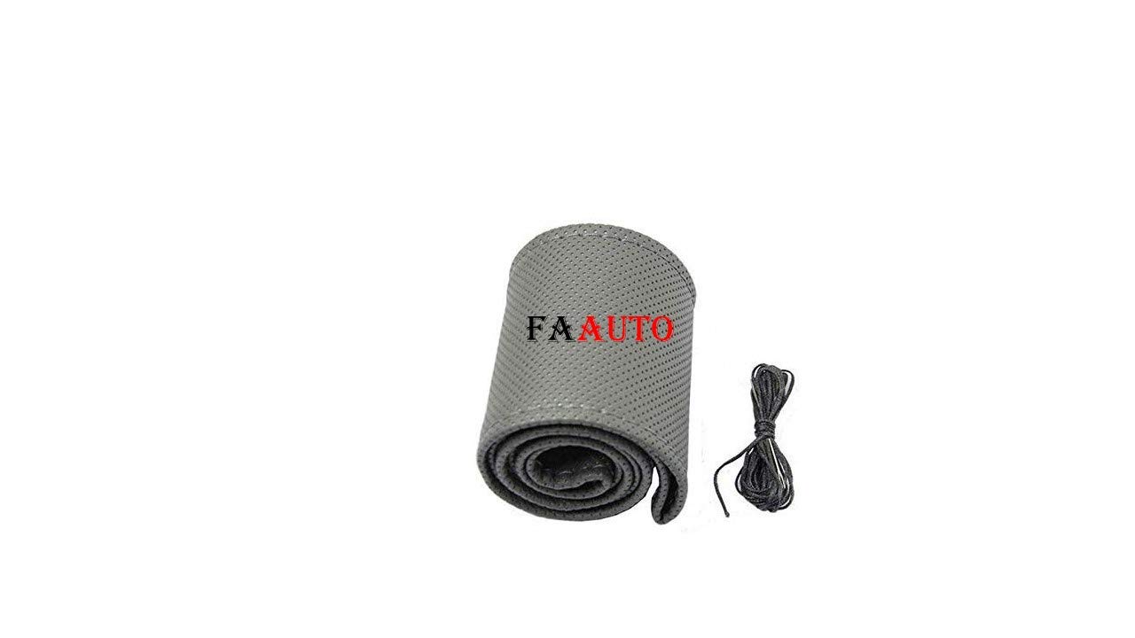 Leatherite Grey Car Steering Cover(Dotted Pattern) Car Steering Wheel Cover Universal for Maruti Suzuki Alto Old Model-picture-18