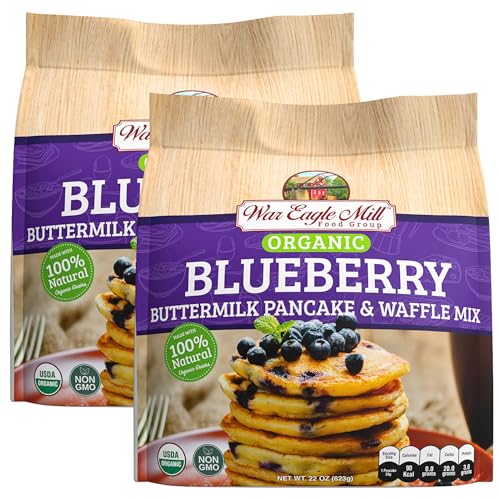 War Eagle Mill Organic Blueberry Buttermilk Pancake & Waffle Mix,