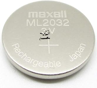 Maxell ML2032 2032 One Single Lithium Rechargeable Coin Cell Battery 3V Japan