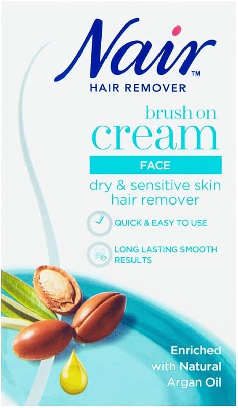 Nair Creme Depilatório Facial com Pincel, 50 mL