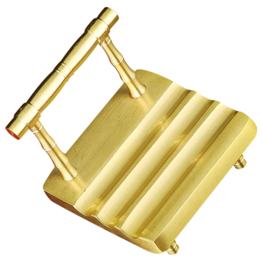 Supporto Telefono da Tavolo a Forma di Sedia in Ottone Oro | Design Creativo Compatto, per Desktop Decor, Struttura Mini Tipo Sgabello