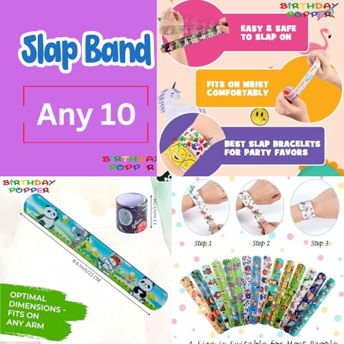 Image of Birthday Popper Set of 10 Nature Combo Packs as Birthday Return Gifts Creative Kit for Kids of All Age Group