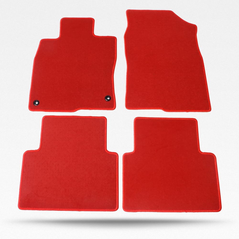 Car Floor Mat, Compatible with 2016-2021 Honda Civic, Nylon Beige Floor Liner Carpet Set, 4PCS