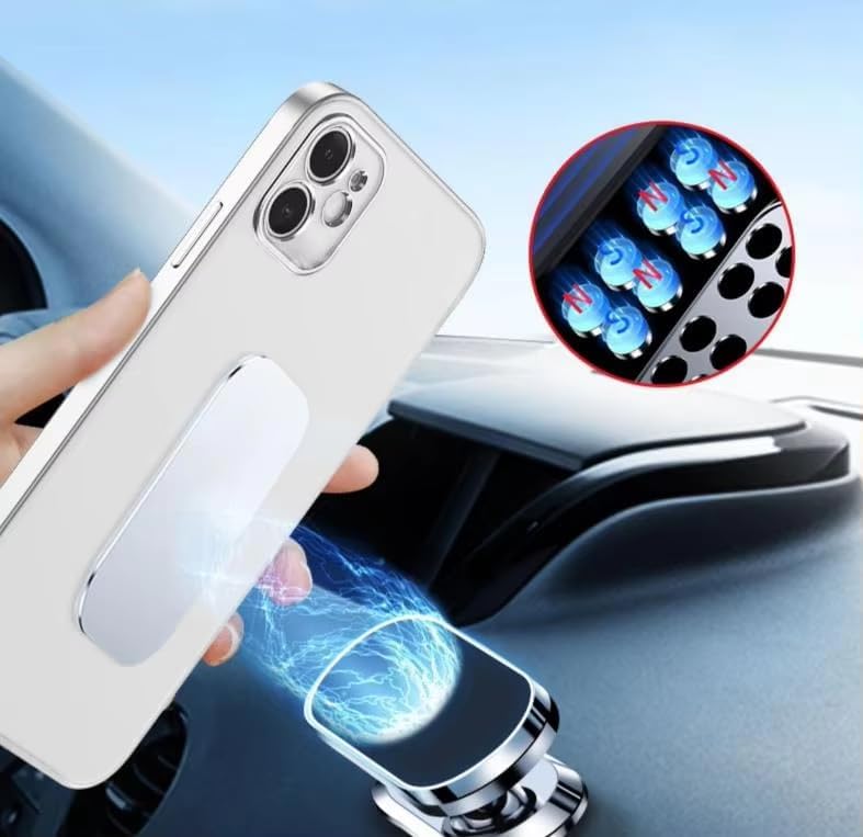 Miniatura 5 de Generic Soporte universal para teléfono magnético para automóvil, soporte de coche totalmente metálico para teléfono inteligente y GPS, soporte para