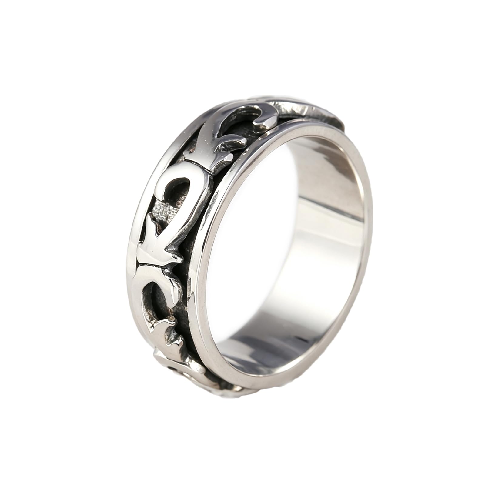 Bague en Argent 925 pour Homme Anti Stress