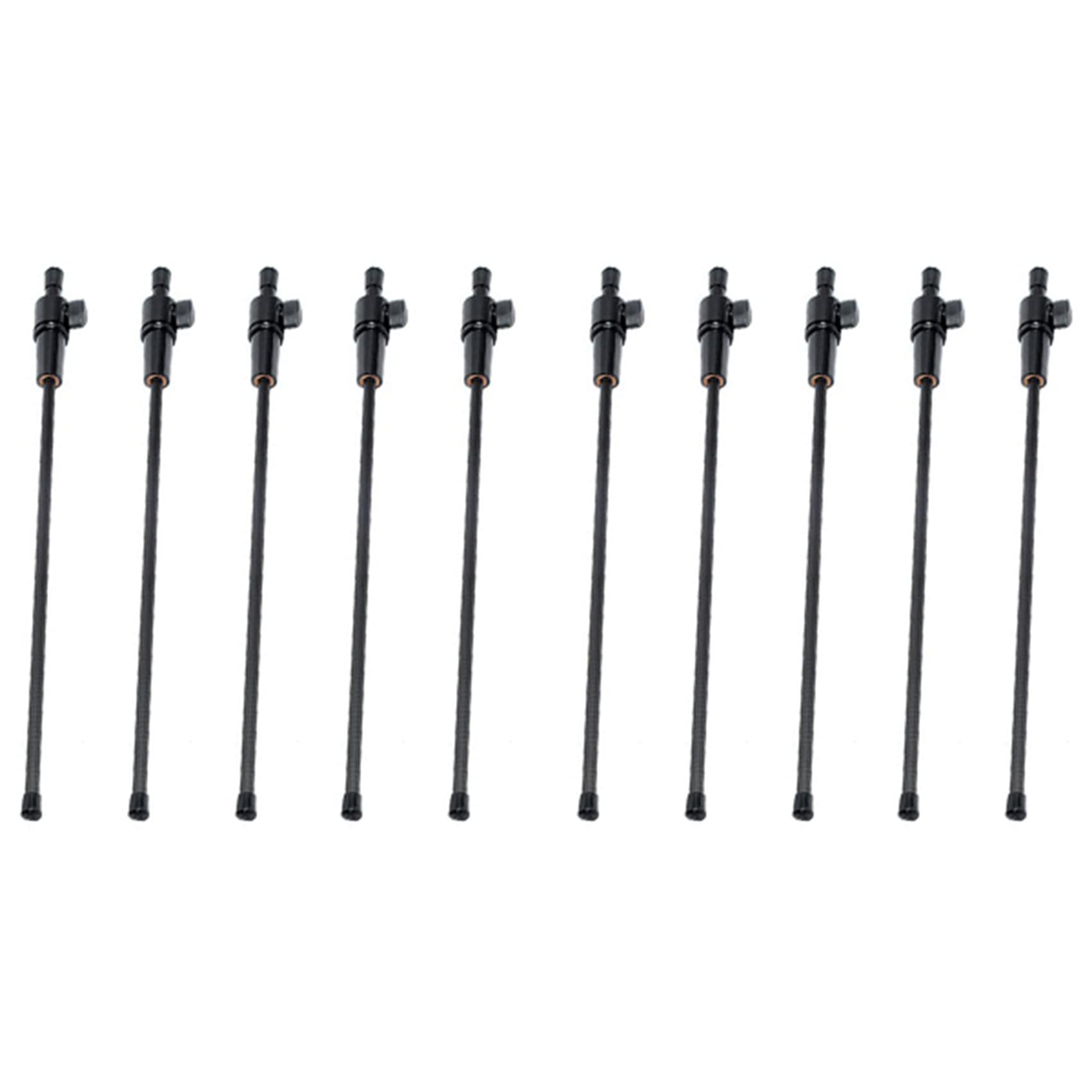 CRAKES 4 x 1 Pqt Stachel für Cello aus schwarzer Faser, 3/4 & 4/4