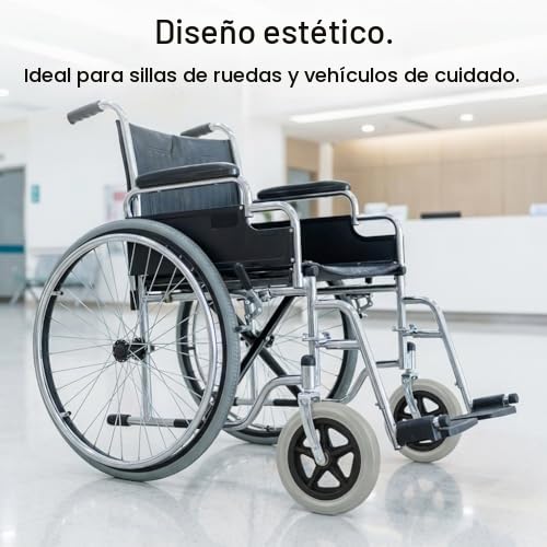 Ejoyous Ruedas Delanteras para Silla de Ruedas de 7 Pulgadas, Silla para Caminar Vieja para Discapacitados, Ruedas de Goma para Silla de Ruedas 1PCS