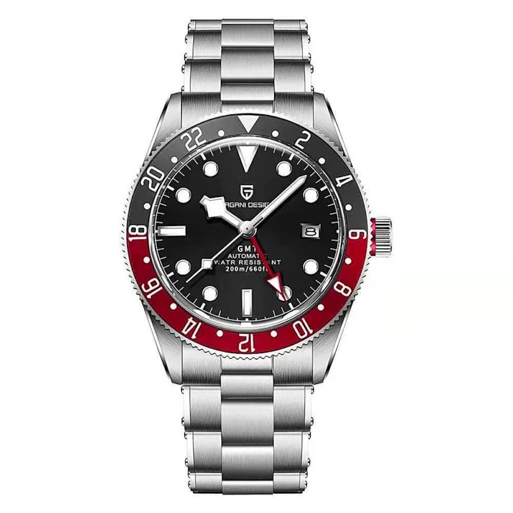 Amazon | パガ－ニデザイン メンズ腕時計 高性能 GMT