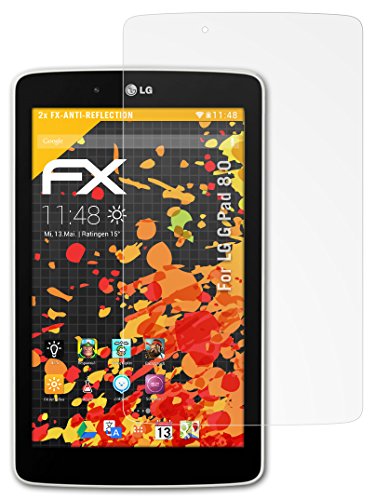 2 X Atfolix Screen Protection Lg G Pad 8.0 Protective Film Screen Protector - Fx-Antireflex Anti-Reflective #TOP25