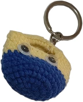Shoulderbag Kawaii Keychain, Cute little Shoulderbag Keychain, Handmade Car Keychain Accessory, Knitting Backpack Charm, Decorative Accessories For Girls Home, Packpack,Gifts for Girls