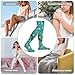 4TH N Over-The-Knee Compression Socks for Women, Cat Floral Athletic Non Slip Thigh High Stockings for Gym, Cycling & Winter Sports