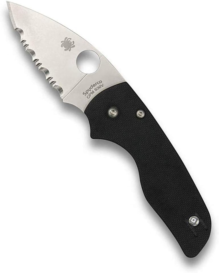 Spyderco Lil' Native Folding Pocket Knife with 2" CPM S30V and G-10 Handle - EDC Knife for Men and Women, Perfect for Hunting, Tactical, Camping, Survival, Hiking - SpyderEdge - C230GS