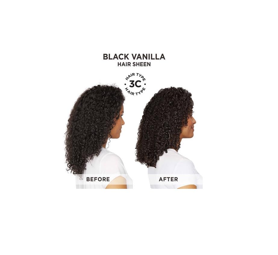 Carol's Daughter Black Vanilla Moisture and Shine Hair Sheen, for Dry, Dull or Brittle Hair, 4.3 Fl Oz, Pack of 3
