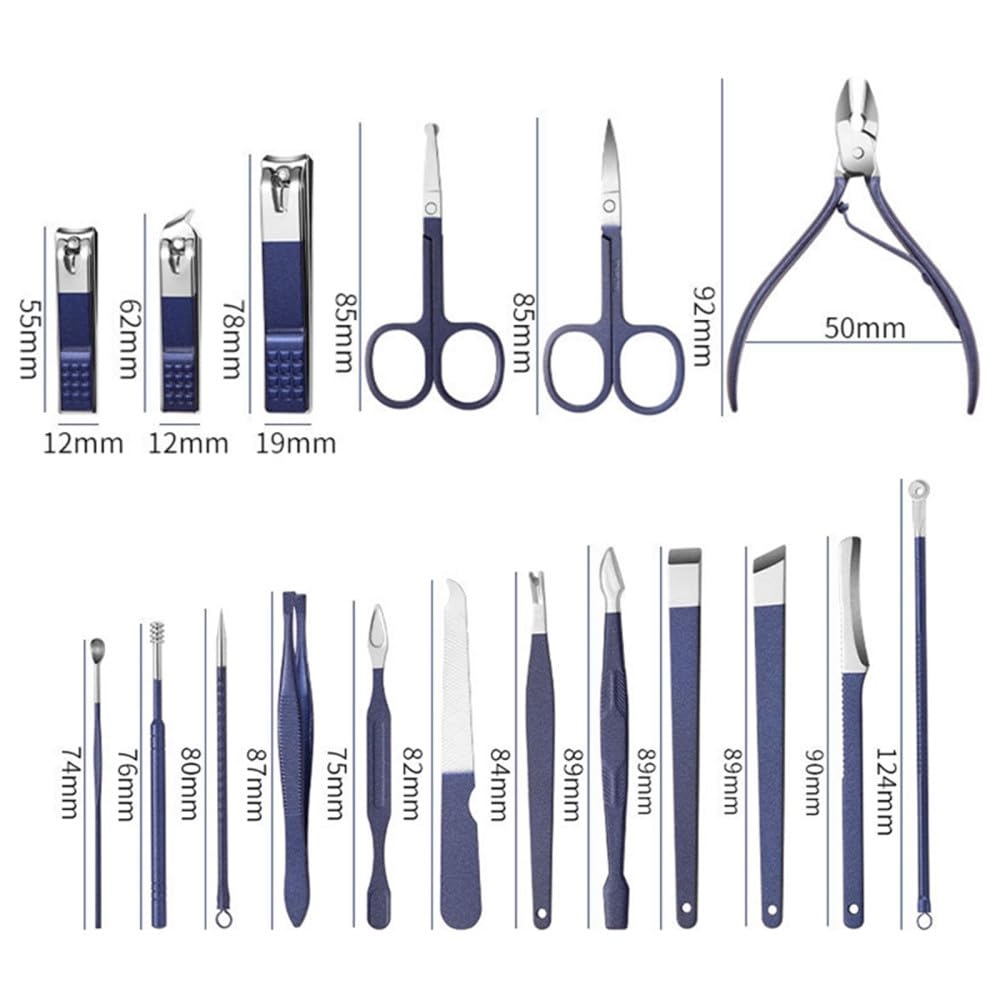 Tijeras Cortaúñas Juego Alicates para piel muerta Alicates para cortar uñas Cuchillo de pedicura Ranura para uñas Herramienta de manicura para uñas, 4