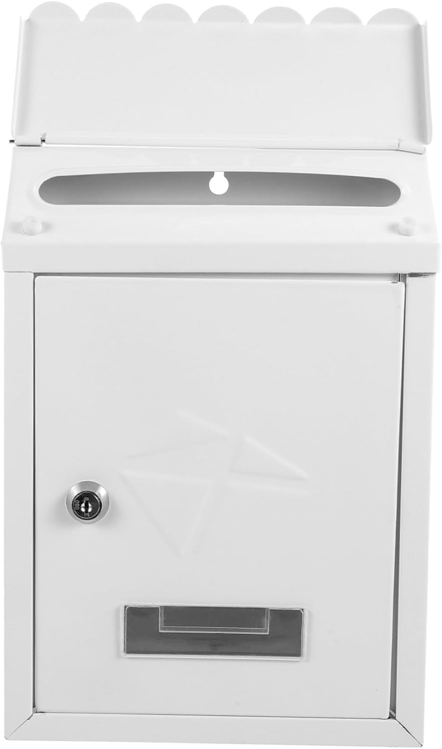 Angoily Vintage Style Wall Mount Mailbox with Lock Durable Letter Box for Outdoor Use Easy Installation for Home and Office Decor and Secure Design