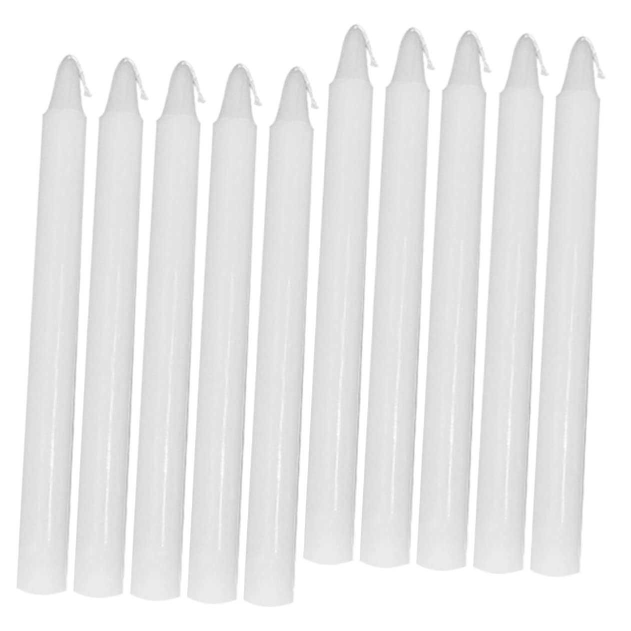 HOOTNEE 10pcs White Candle Taper Candles Unscented Candles Candle Decorations Small Candles in Bulk Candles Decor Bulk Candles Wax Candles Candle Color Candles Bulk Paraffin Spa Wedding