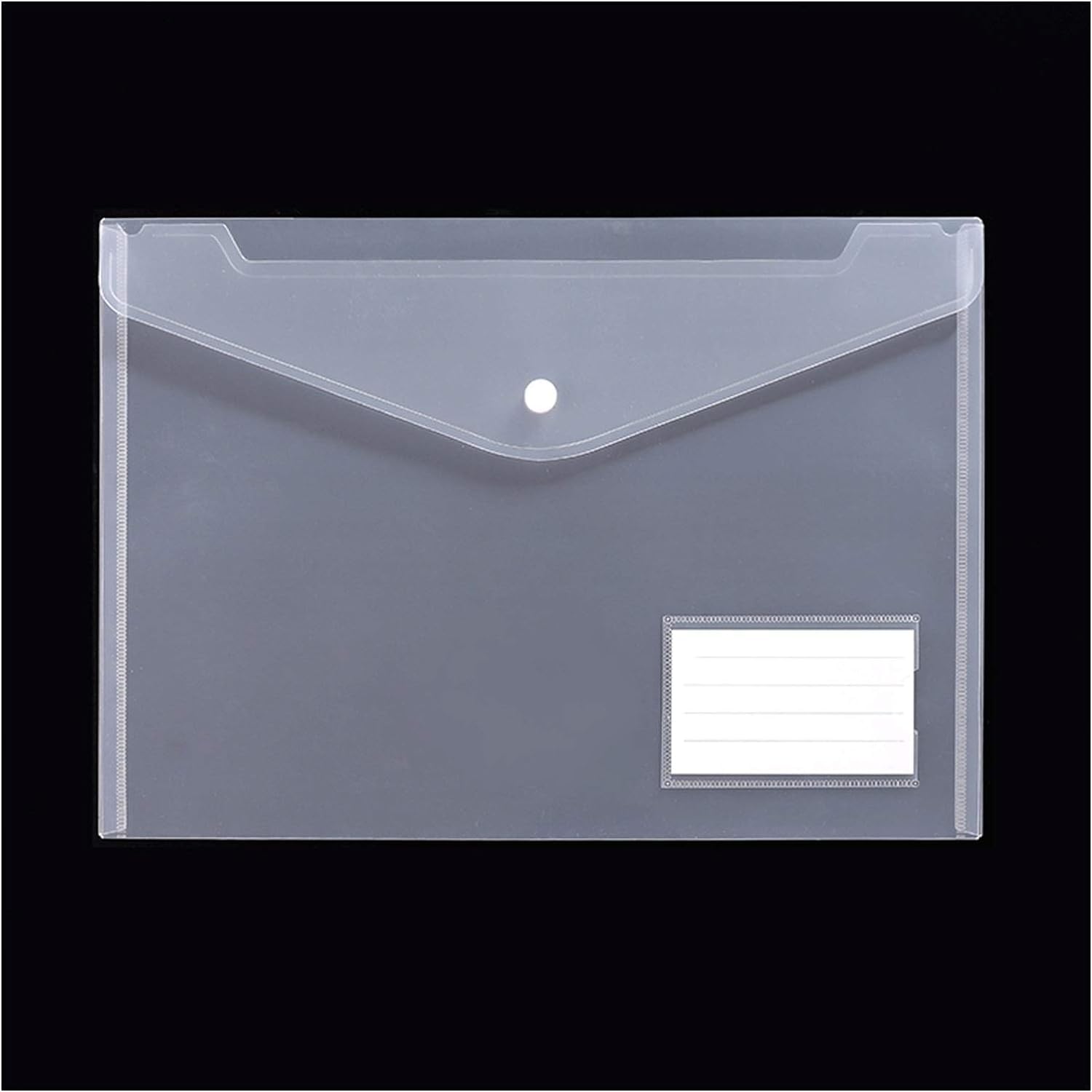 Präsentationsordner, Orgelordner, Aktenordner, 50er-Pack, Aktenordner, Kunststoff-Umschlagordner mit Druckknopfverschluss, Polyumschläge im A4-Format mit Etikettentasche, Ordner for Dokumente, Dateien