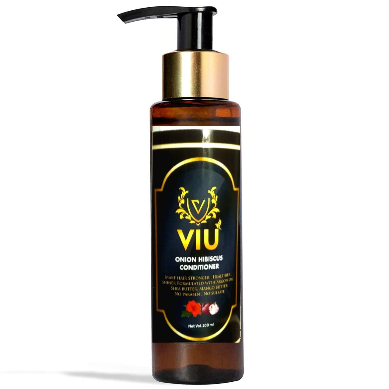 VIU Naturals Onion & Hibiscus Conditioner - Deep Conditioning for Silky-Smooth Hair (200ml)