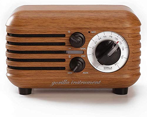Vintage FM Radio Retro Bluetooth Speaker. Strong Bass Enhancement, Louder Sound, Bluetooth 5.0
