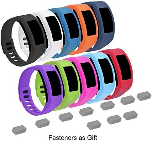 Colorful Replacement Bands for Garmin Vivofit (Vivofit 1) 10 Pack