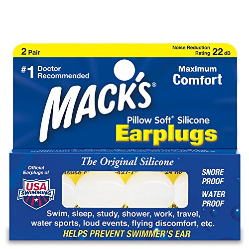 Mack's Pillow Soft Earplugs White 2 Pairs (Pack of 3)