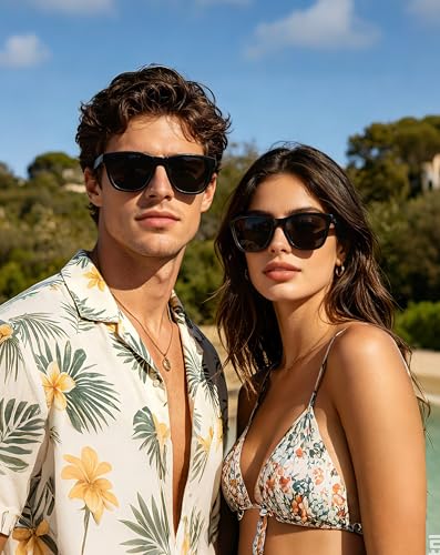 Image of Joopin Square Sunglasses Polarized UV400 Designer Sun Glasses Men Women