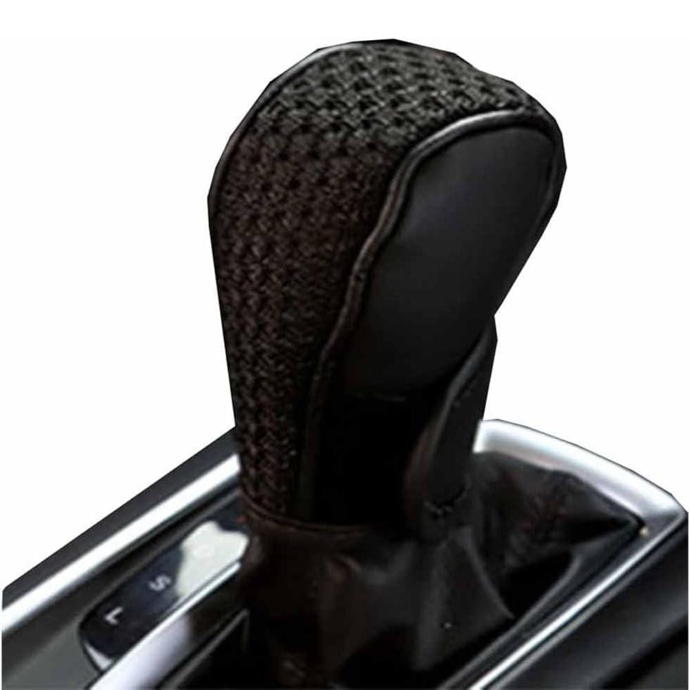 yinjieEUR Car Gear Shift Knob Cover for BMW Series 2 F22 F23 F45 F46 F87,Gear Stick Protector for Auto Interior Decoration,Gear Shift Cover for Cars,Car Gear Stick Protector,A/Black