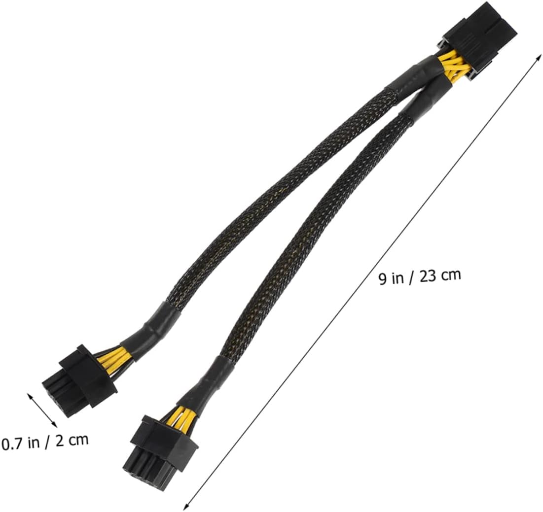 Gadpiparty 6pcs Gpu Power Supply Cable to Graphics Extension Cord for Stable Power Supply Easy Installation Compatible Graphics Cards