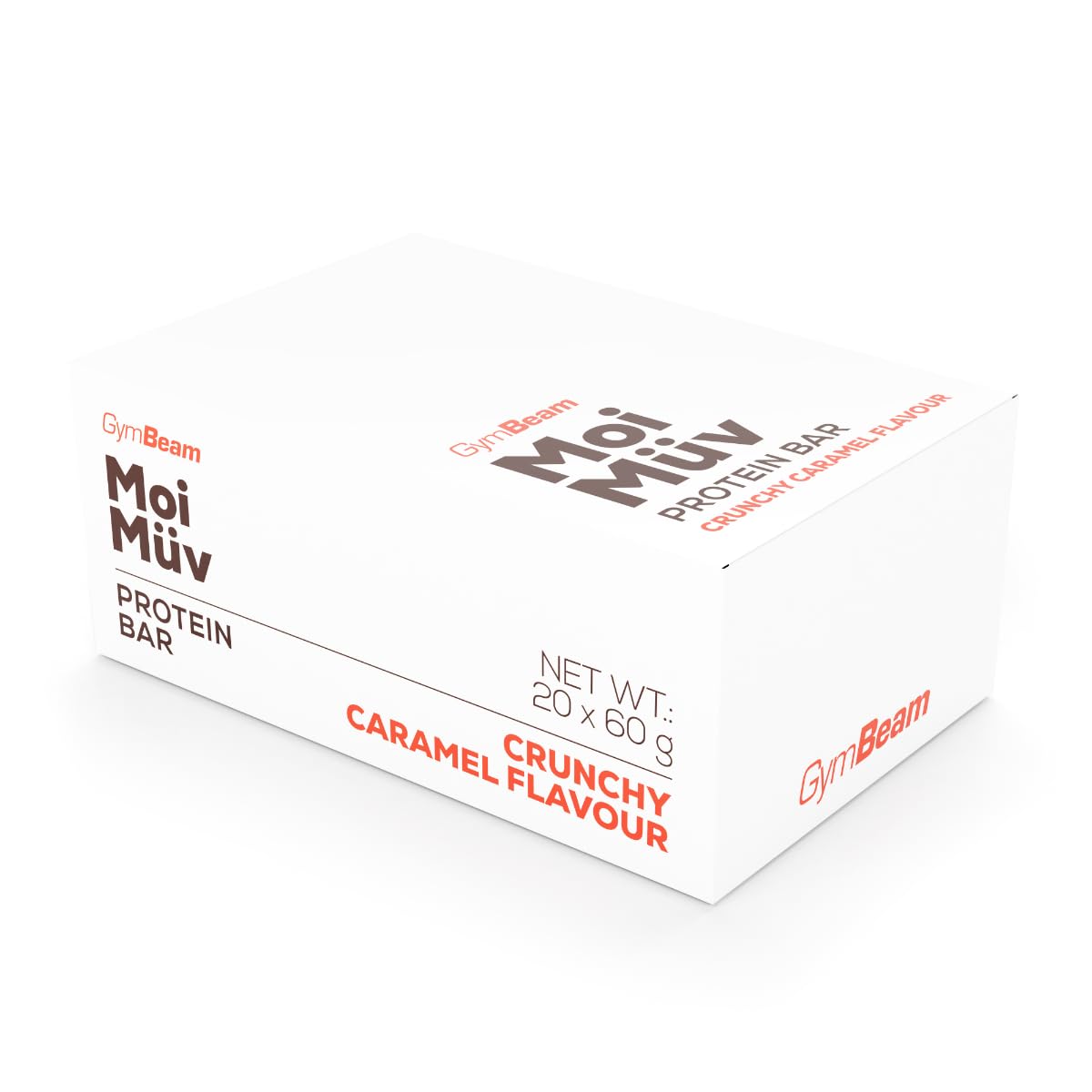 Barritas de proteína GymBeam MoiMüv (24 x 60 g, caramelo crujiente)