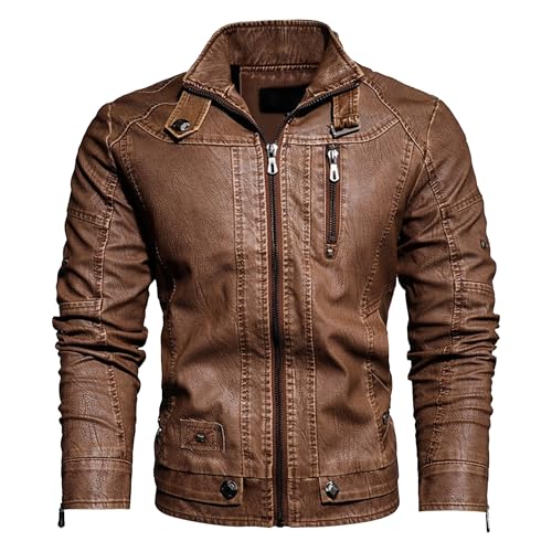 Manteau bomber de moto jaune XXL résistant au vent avec col montant homme