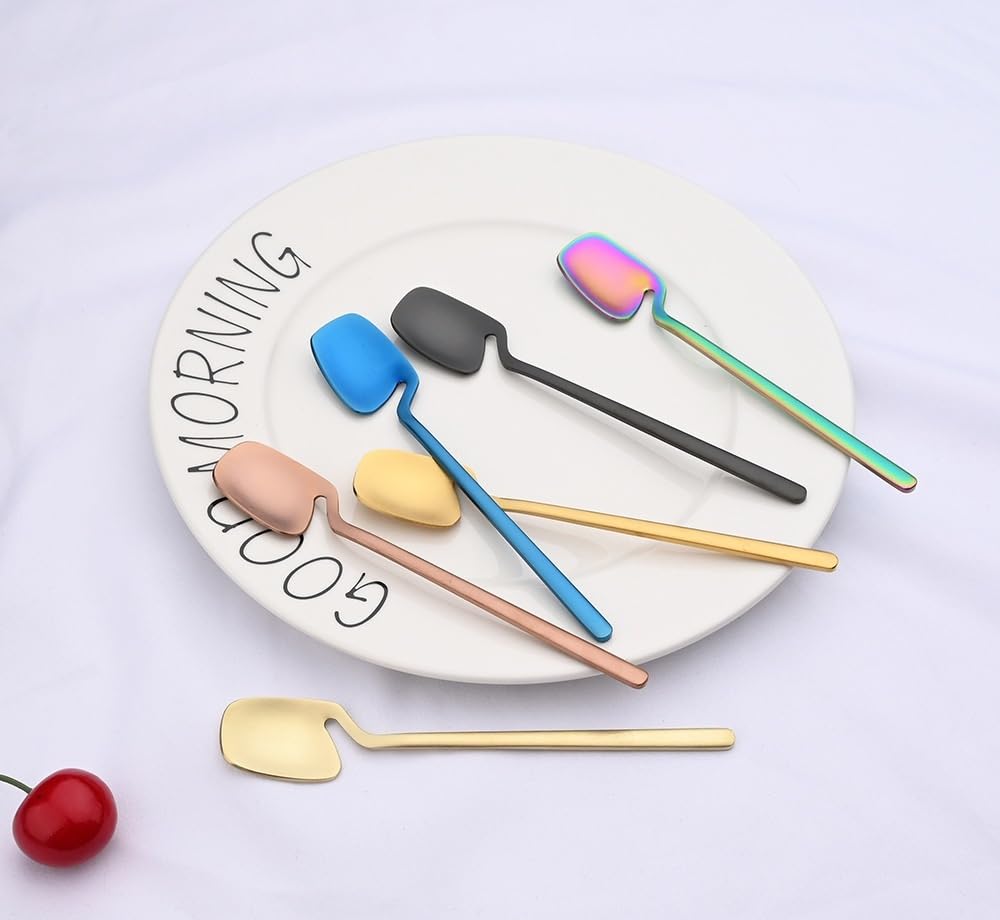 Besteck-Set, 5/20/30/40/50/60-Teilig, Lila, Kreatives Hängebecher-Geschirr Aus Edelstahl 304, Wandmontiertes Messer, Gabel, Löffel, Kaffeelöffel, Kuchengabel, O,Silver-6Set-30Pcs