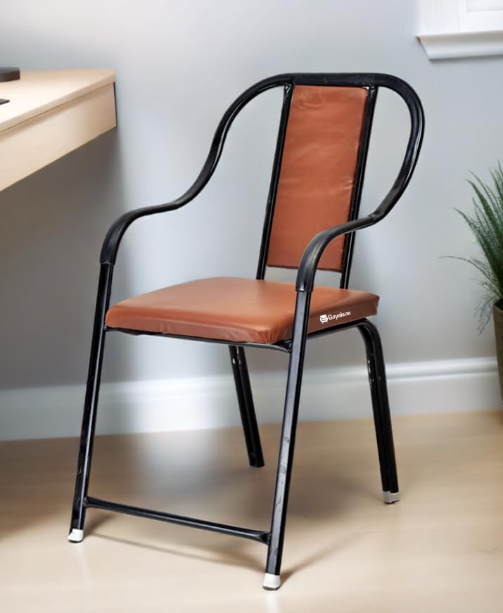 Image of Comfortable Garden /Lawn /Home /Office /Visitor /Study /Computer /Student /Back Support /Work from Home Study Chair (1, Brown)