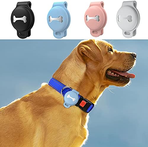 Miniatura 5 de Skywin Fundas de silicona para Airtag para collar de mascotas, soporte para collar de perro Airtag protege el dispositivo del polvo, daños y