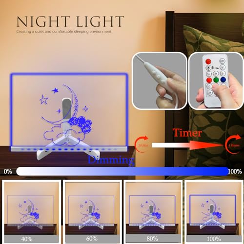 Laysinly LED Drawing Board,11.8x7.9, 7 Color 4 Mode, Remote Control - image 4