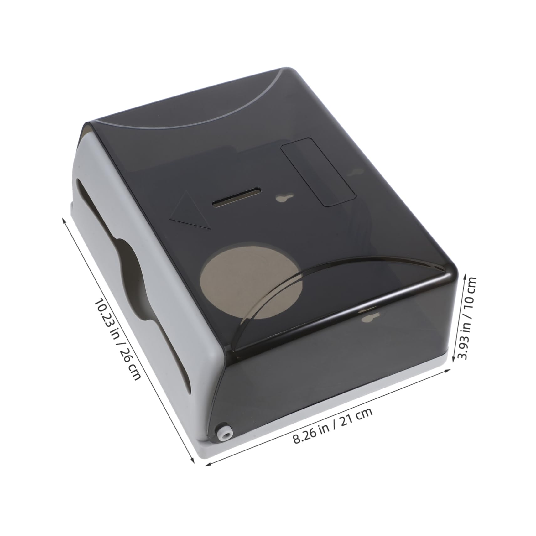 MUCKLILY Hanging Paper Towel Holder Wall-Mounted Paper Towel Box for Bathroom Kitchen