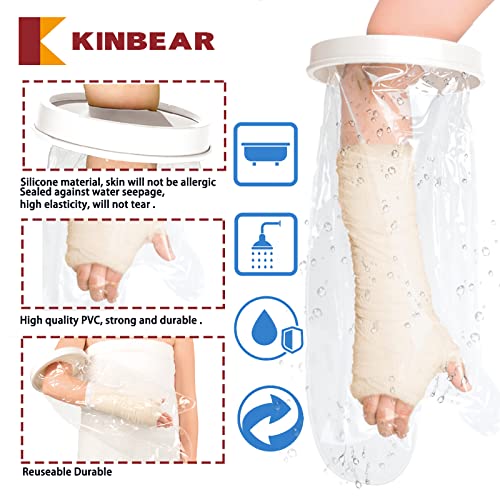 Kinbear Waterproof Arm Cast Cover For Shower Adult Reusable Cast Protector For Shower Bath, Watertight Protection For Broken Hands, Half Arm, Wrists #TOP2