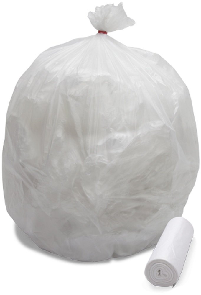 250/case 13 Micron High Density Can Liners 40-45 Gallon by by Interplas – 1 Count (Pack of 250), 45.0 gallons, High Density, Clear Natural, Pack of 250